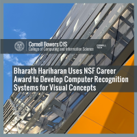 Bharath Hariharan Uses NSF Career Award to Develop Computer Recognition Systems for Visual Concepts