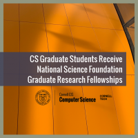 CS Graduate Students Receive National Science Foundation Graduate Research Fellowships 
