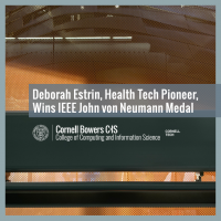 Deborah Estrin, Health Tech Pioneer, Wins IEEE John von Neumann Medal