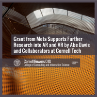 Grant from Meta Supports Further Research into AR and VR by Abe Davis and Collaborators at Cornell Tech