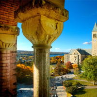 A color photo of Cornell University