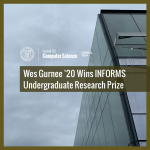 Wes Gurnee ’20 Wins INFORMS Undergraduate Research Prize
