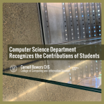 Computer Science Department Recognizes the Contributions of Students