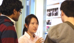 PhD students discuss their research